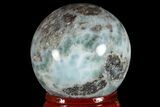 Polished Larimar Sphere - Dominican Republic #168140-1